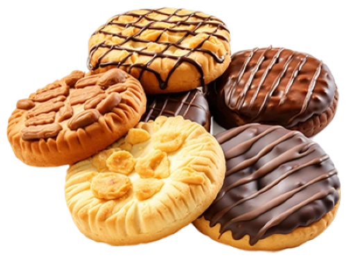 a variety of cookies
